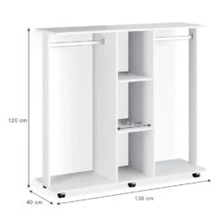 Kleiderschrank "Robbie" Weiß 130 X 120 Cm Vicco -Vicco m3324 03 ol