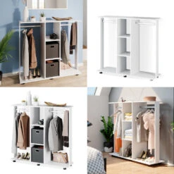 Kleiderschrank "Robbie" Weiß 130 X 120 Cm Vicco -Vicco m3324 08 ol