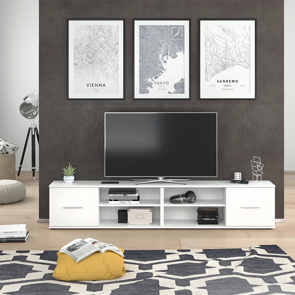 Lowboard "Nika" Weiß 103 X 39 Cm Vicco 6 Lowboard "Nika" Weiß 103 X 39 Cm Vicco – Bild 4