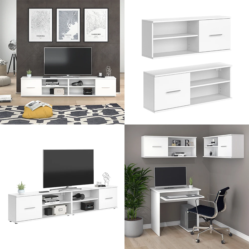 Lowboard "Nika" Weiß 103 X 39 Cm Vicco 10 Lowboard "Nika" Weiß 103 X 39 Cm Vicco – Bild 8