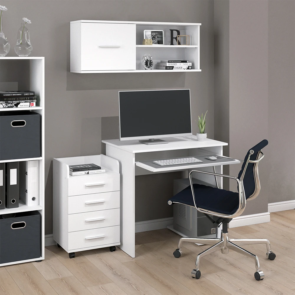 Schreibtisch "Nick" Weiß 80 X 58 Cm Vicco 6 Schreibtisch "Nick" Weiß 80 X 58 Cm Vicco – Bild 4