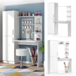 Schreibtisch "Tessa" Weiß 123 X 52 Cm Vicco -Vicco m3327 02 ol