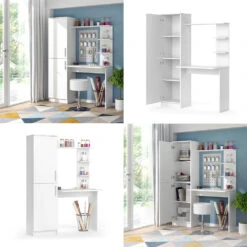 Schreibtisch "Tessa" Weiß 123 X 52 Cm Vicco -Vicco m3327 08 ol