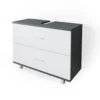 Waschbeckenunterschrank "Ilias" Anthrazit/Weiß 80 X 60.8 Cm Vicco -Vicco m3328 01 ol