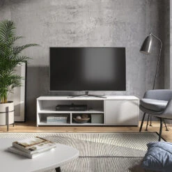 Lowboard "Gino" Weiß 136.2 X 38 Cm Vicco