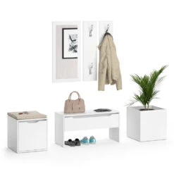 Flurgarderobe "Ruben" Weiß 6er Set Vicco 17 Flurgarderobe "Ruben" Weiß 6er Set Vicco -Vicco m3334 07 ol