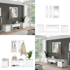 Flurgarderobe "Ruben" Weiß 6er Set Vicco 18 Flurgarderobe "Ruben" Weiß 6er Set Vicco -Vicco m3334 08 ol