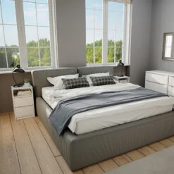 Nachttisch "Ruben" Weiß 38 X 66.6 Cm 2er Set Vicco -Vicco m3343 04 ol