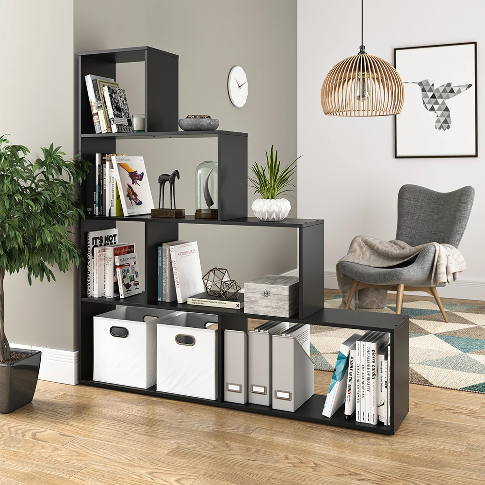 Treppenregal Schwarz 163 X 155 Cm Vicco 6 Treppenregal Schwarz 163 X 155 Cm Vicco – Bild 4