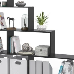 Treppenregal Schwarz 163 X 155 Cm Vicco 14 Treppenregal Schwarz 163 X 155 Cm Vicco -Vicco m3350 06 ol