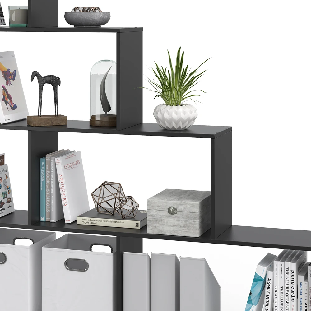 Treppenregal Schwarz 163 X 155 Cm Vicco 8 Treppenregal Schwarz 163 X 155 Cm Vicco – Bild 6