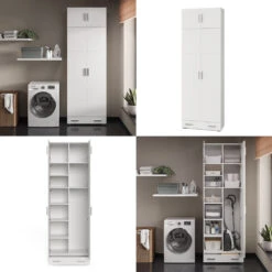 Aktenregal "Ingo" Weiß 80 X 240 Cm Mit Schrankaufsatz Und Schublade Vicco -Vicco m3353 am sm 08 ol