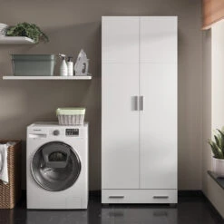 Aktenregal "Ingo" Weiß 80 X 204 Cm Mit Schublade Vicco -Vicco m3353 sm 04 ol