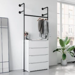 Sideboard "Ruben" Weiß/Schwarz 97 X 220 Cm Vicco 13 Sideboard "Ruben" Weiß/Schwarz 97 X 220 Cm Vicco -Vicco m3358 04 ol