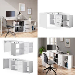 Eckschreibtisch "Dante" Weiß 145 X 120 Cm Vicco 17 Eckschreibtisch "Dante" Weiß 145 X 120 Cm Vicco -Vicco m3362 08 ol