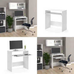 Schreibtisch "Nils" Weiß 79 X 43 Cm Vicco 17 Schreibtisch "Nils" Weiß 79 X 43 Cm Vicco -Vicco m3363 08 ol