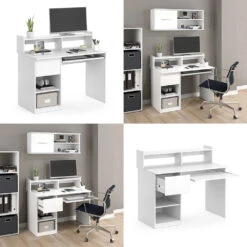 Schreibtisch "Keno" Weiß 106 X 60 Cm Vicco 17 Schreibtisch "Keno" Weiß 106 X 60 Cm Vicco -Vicco m3364 08 ol