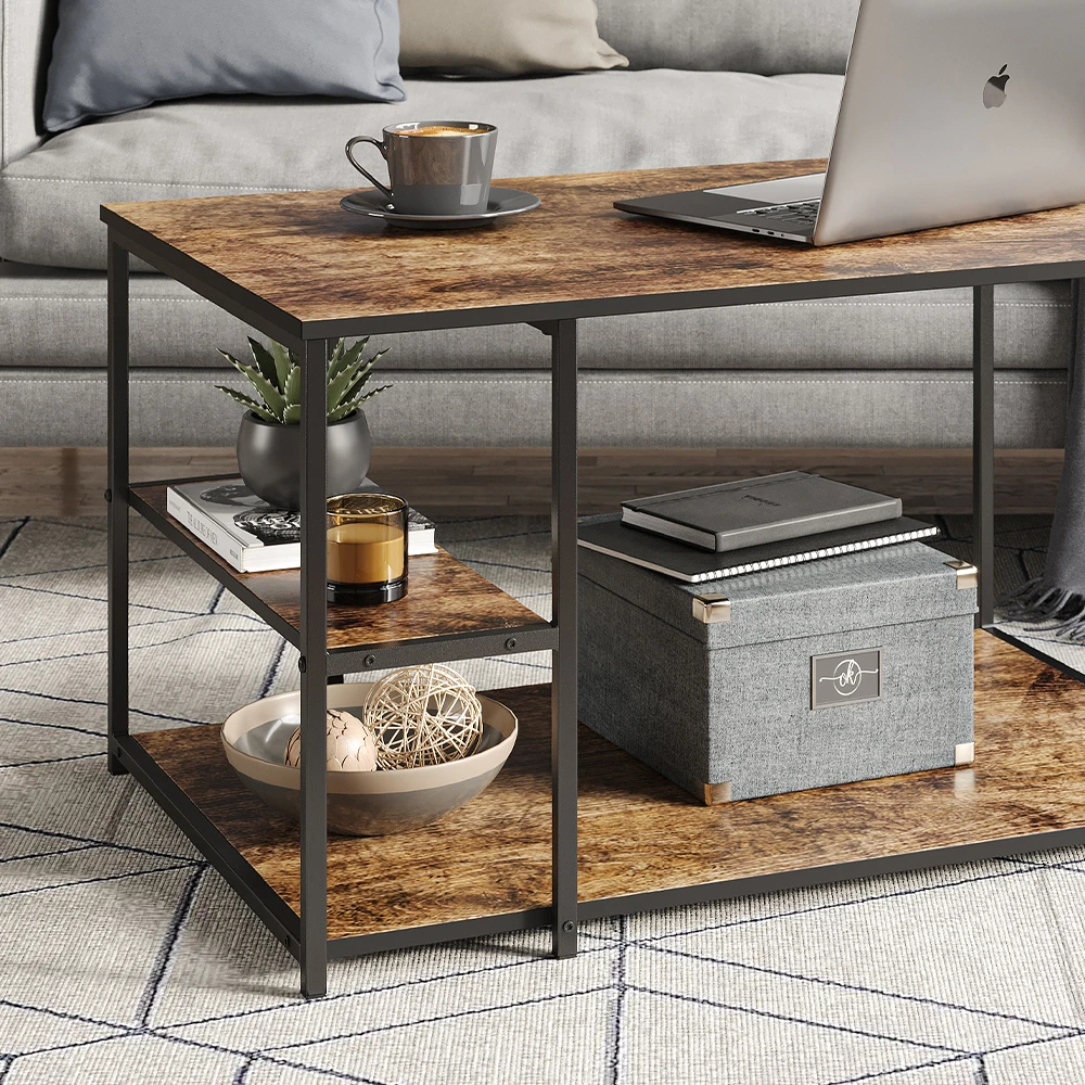 Couchtisch "Fyrk" Eiche Rustikal/Schwarz 90 X 48.5 Cm Vicco 7 Couchtisch "Fyrk" Eiche Rustikal/Schwarz 90 X 48.5 Cm Vicco – Bild 5