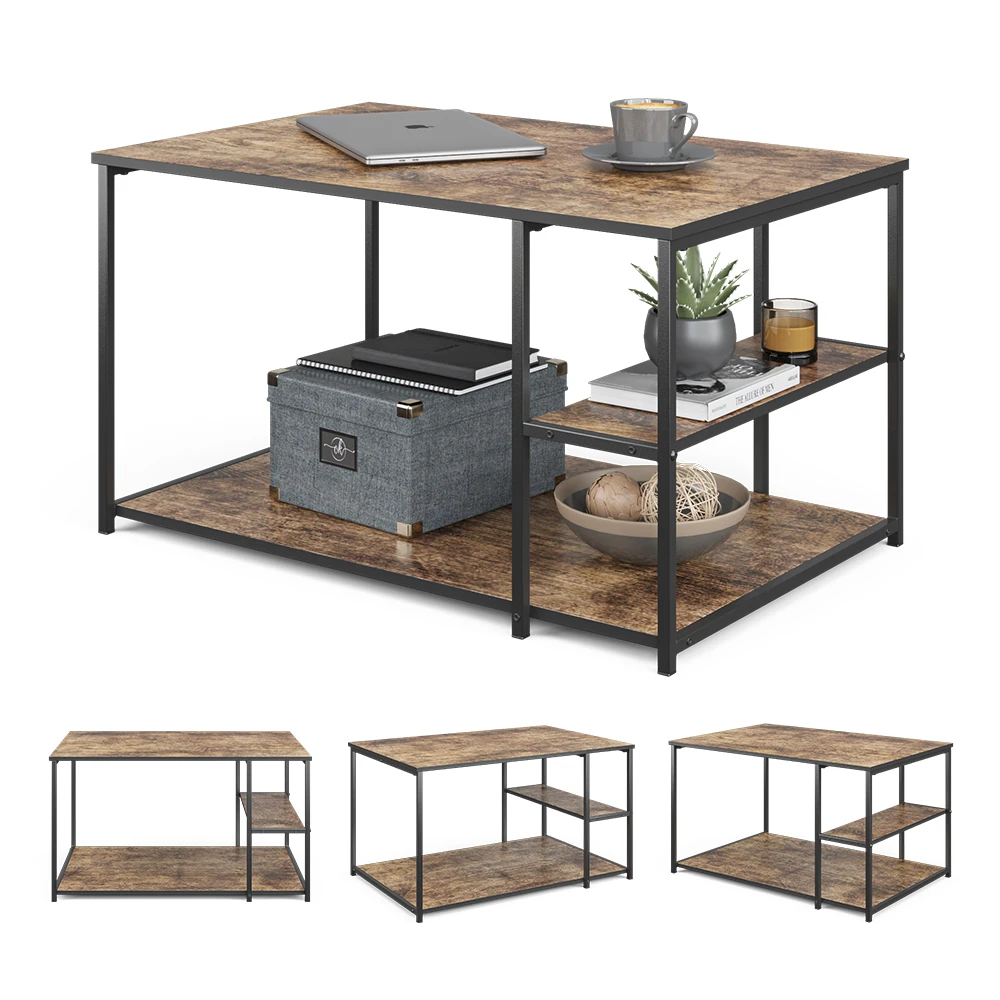 Couchtisch "Fyrk" Eiche Rustikal/Schwarz 90 X 48.5 Cm Vicco 9 Couchtisch "Fyrk" Eiche Rustikal/Schwarz 90 X 48.5 Cm Vicco – Bild 7