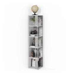 Eckregal "Lio" Weiß/Beton 33.3 X 162.2 Cm Vicco -Vicco m3381 07 ol