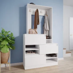 Garderobe "Evia" Weiß 100 X 180 Cm Vicco -Vicco m3392 04 ol
