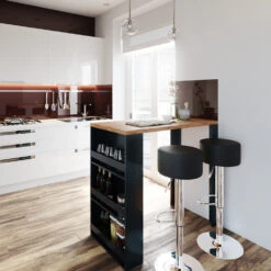 Bartisch Set Eiche/Anthrazit 117 X 57 Cm Mit 2 Barhockern Vicco 12 Bartisch Set Eiche/Anthrazit 117 X 57 Cm Mit 2 Barhockern Vicco -Vicco m3402 hs 04 ol