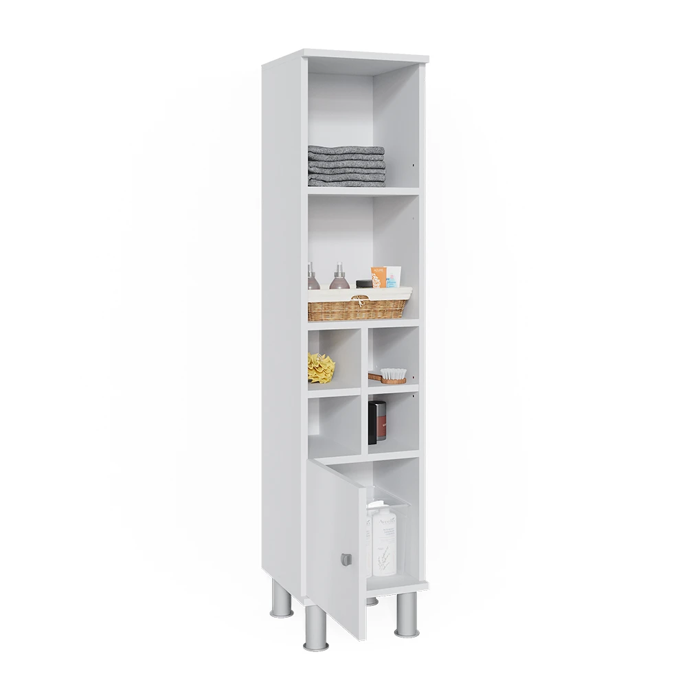 Midischrank "Fynn" Weiß 30 X 130.6 Cm Kleine Tür Vicco 9 Midischrank "Fynn" Weiß 30 X 130.6 Cm Kleine Tür Vicco – Bild 7