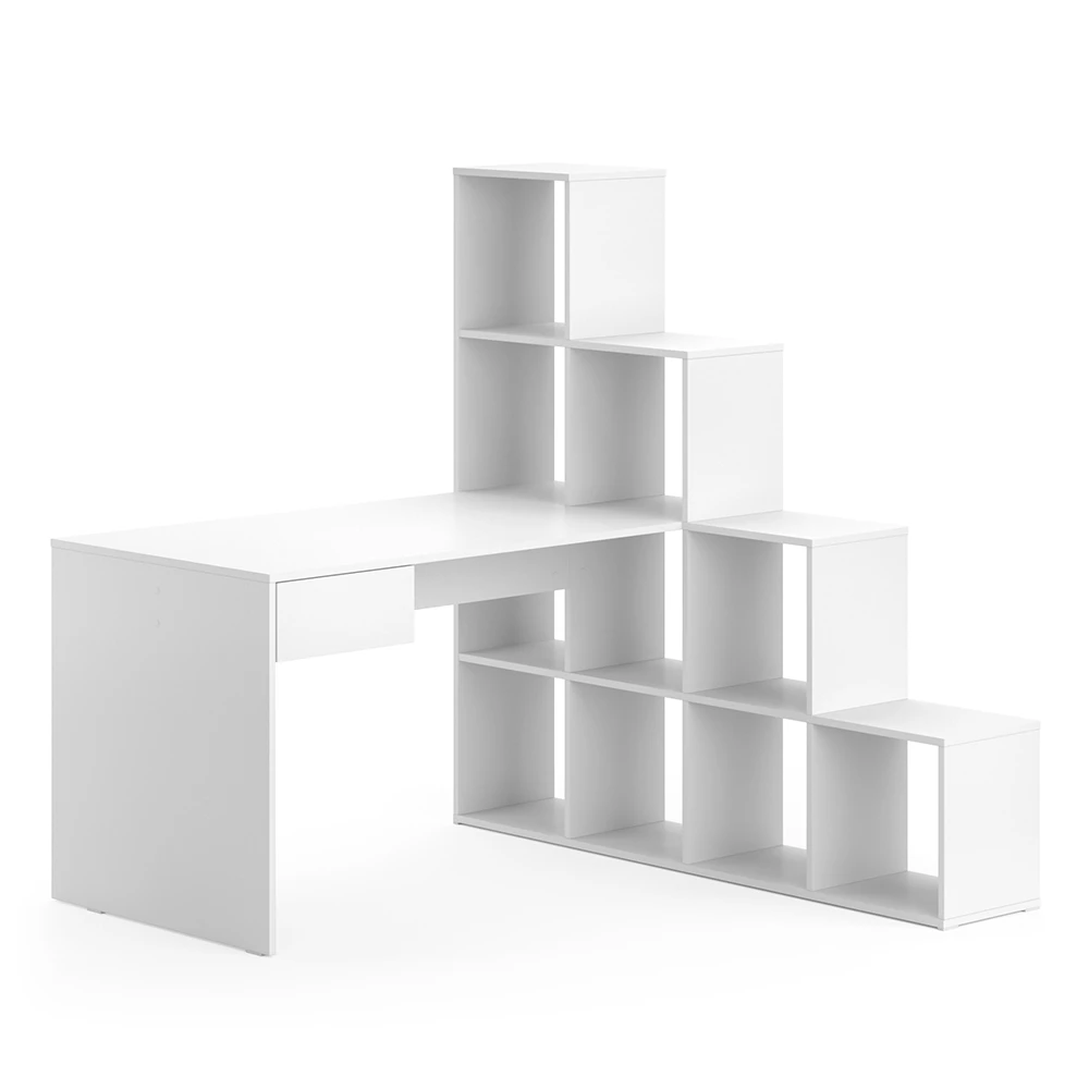 Eckschreibtisch "Sarah" Weiß 139 X 142 Cm Vicco 3 Eckschreibtisch "Sarah" Weiß 139 X 142 Cm Vicco