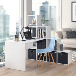 Eckschreibtisch "Sarah" Weiß 139 X 142 Cm Vicco 12 Eckschreibtisch "Sarah" Weiß 139 X 142 Cm Vicco -Vicco m3477 04 ol