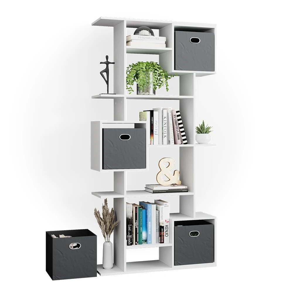 Raumteiler "Cube" Weiß 92 X 187.5 Cm Vicco 9 Raumteiler "Cube" Weiß 92 X 187.5 Cm Vicco – Bild 7