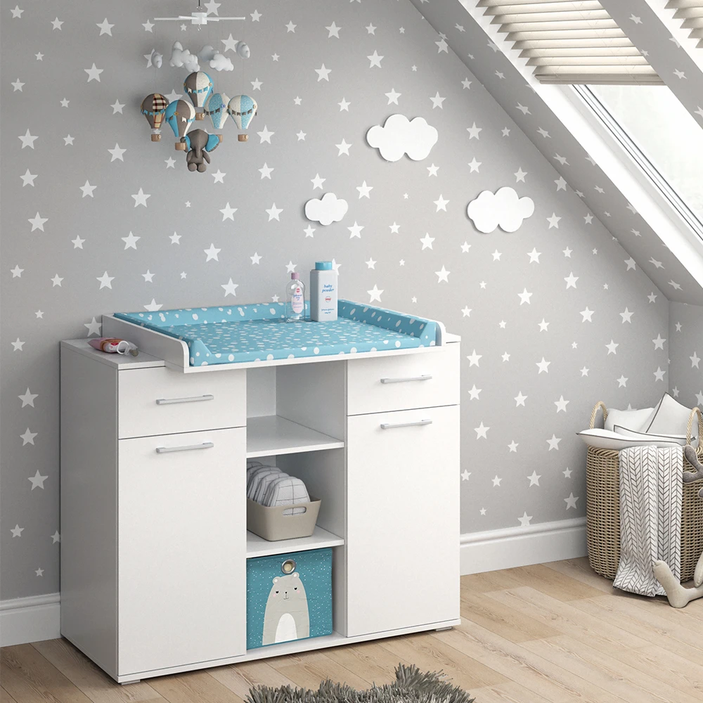 Wickelkommode "Leonie" Weiß 113 X 100 Cm Vicco 6 Wickelkommode "Leonie" Weiß 113 X 100 Cm Vicco – Bild 4