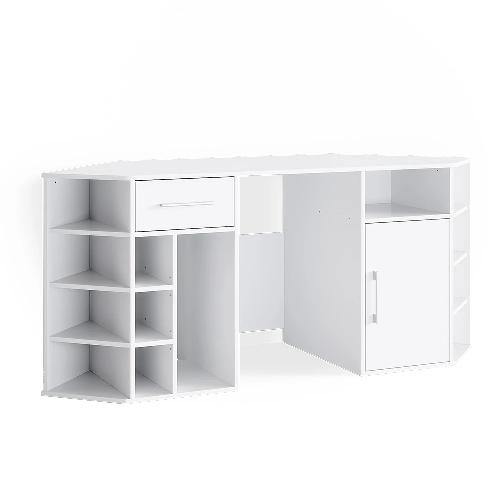 Schreibtisch "Houston" Weiß 181 X 66.5 Cm Mit Ablageflächen Vicco 4 Schreibtisch "Houston" Weiß 181 X 66.5 Cm Mit Ablageflächen Vicco – Bild 2