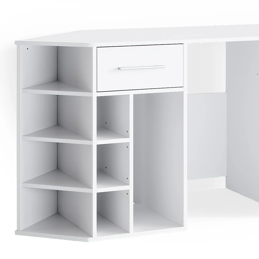 Schreibtisch "Houston" Weiß 181 X 66.5 Cm Mit Ablageflächen Vicco 8 Schreibtisch "Houston" Weiß 181 X 66.5 Cm Mit Ablageflächen Vicco – Bild 6