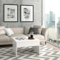 Couchtisch "Lucas" Weiß 80 X 47 Cm Vicco -Vicco m3571 04 ol