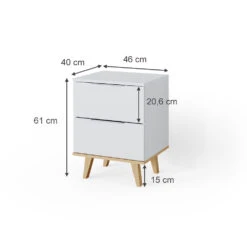 Sideboard "Nautica" Weiß/Sonoma 45 X 61 Cm Vicco 11 Sideboard "Nautica" Weiß/Sonoma 45 X 61 Cm Vicco -Vicco m3674 03 ol