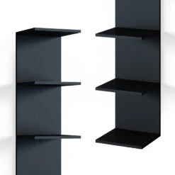 Wandregal "Paolo" Schwarz 30 X 190 Cm 2er Set Vicco 15 Wandregal "Paolo" Schwarz 30 X 190 Cm 2er Set Vicco -Vicco m3692 06 ol