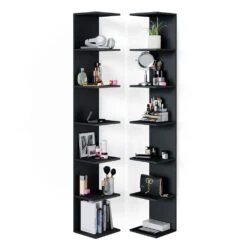 Wandregal "Paolo" Schwarz 30 X 190 Cm 2er Set Vicco 16 Wandregal "Paolo" Schwarz 30 X 190 Cm 2er Set Vicco -Vicco m3692 07 ol