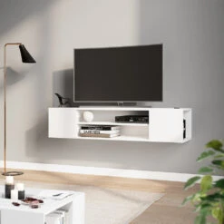 Lowboard "Helvin" Weiß 119.8 X 26 Cm Vicco -Vicco m3744 04 ol