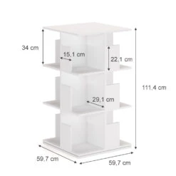 Bücherregal "Alfa" Weiß 60 X 111 Cm Vicco 11 Bücherregal "Alfa" Weiß 60 X 111 Cm Vicco -Vicco m3750 03 ol