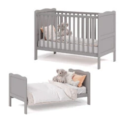Babybett "Tobi" Grau 60x120 Cm Vitalispa -Vicco m3781 07 ol