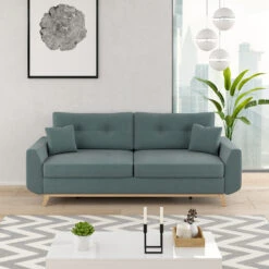 Sofa "Sidney" Blau 230 Cm Vitalispa -Vicco m3792 04 ol