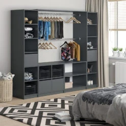 Schubladen "Visit" Anthrazit 35 X 26 Cm 2er Set Vicco -Vicco m3825 04 ol