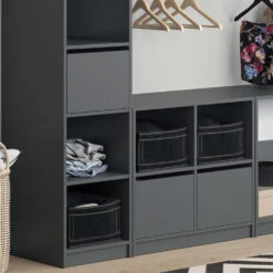 Schubladen "Visit" Anthrazit 35 X 26 Cm 2er Set Vicco -Vicco m3825 05 ol