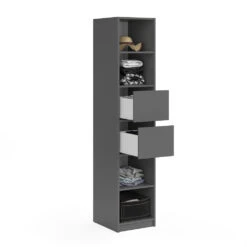 Schubladen "Visit" Anthrazit 35 X 26 Cm 2er Set Vicco -Vicco m3825 07 ol