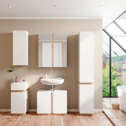 Midischrank "Gloria" Weiß/Sonoma Vicco 12 Midischrank "Gloria" Weiß/Sonoma Vicco -Vicco m3860 04 ol