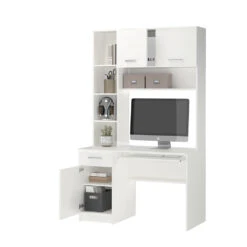 Schreibtisch "Crossline" Weiß 120.1 X 59.5 Cm Vicco -Vicco m4026 07 ol