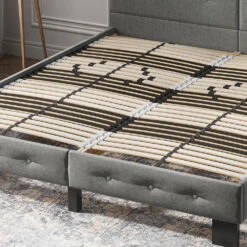 Lattenrost Weiß/Schwarz 90x200 Cm 2er Set, 28 Federholzleisten Vitalispa -Vicco m4038 2er 05 ol