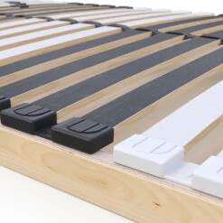 Lattenrost Weiß/Schwarz 90x200 Cm 2er Set, 28 Federholzleisten Vitalispa -Vicco m4038 2er 07 ol