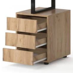 Schreibtisch "Adem" Naturholz/Schwarz 120 X 60 Cm Vicco -Vicco m4048 06 ol