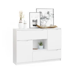 Sideboard "Ruben" Weiß 120 X 84 Cm Vicco -Vicco m4071 07 ol